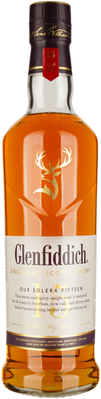 GLENFIDDICH 15 years Solera Reserve Speyside Single Malt Scotch Whisky