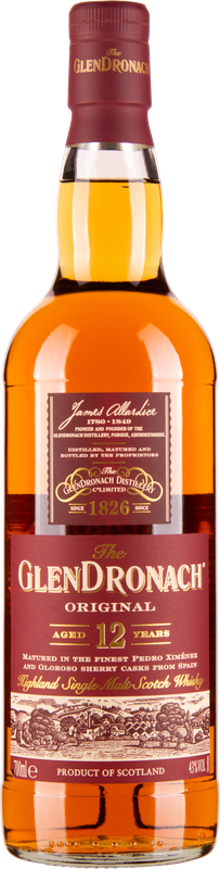 GLENDRONACH 12 years Original Highland Single Malt Scotch Whisky