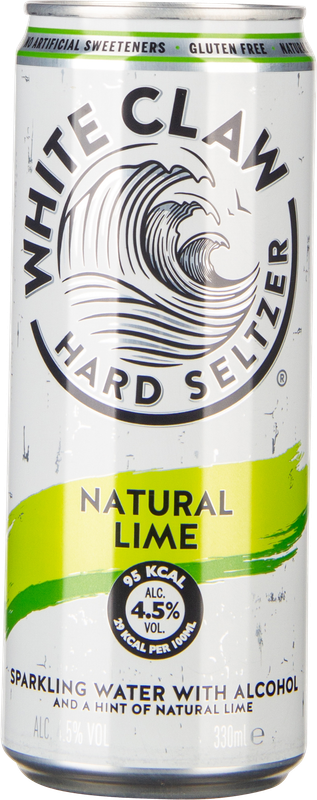 WHITE CLAW Hard Seltzer Natural Lime