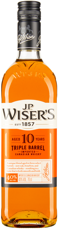 J.P.WISER'S 10 year Triple Barrel Canadian Whisky