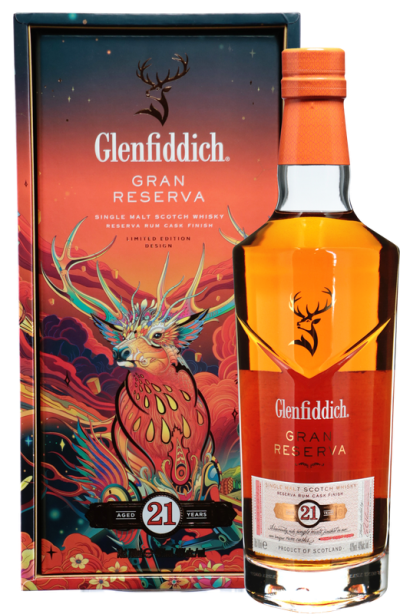 GLENFIDDICH 21 years Gran Reserva Chinese New Year Ed.2022 Scotch Whisky im Geschenkkarton
