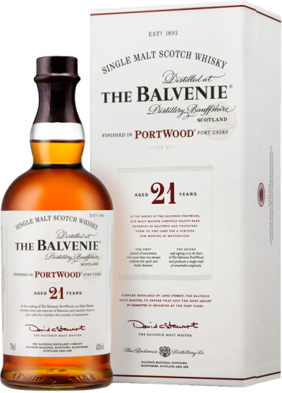 BALVENIE 21 years Port Wood Speyside Single Malt Scotch Whisky