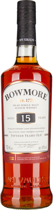 BOWMORE 15 years Islay Single Malt Scotch Whisky