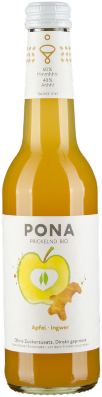 PONA Apfel - Ingwer Prickelnd bio