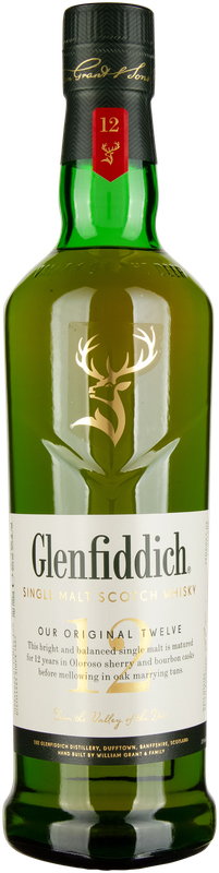 GLENFIDDICH 12 years Speyside Single Malt Scotch Whisky
