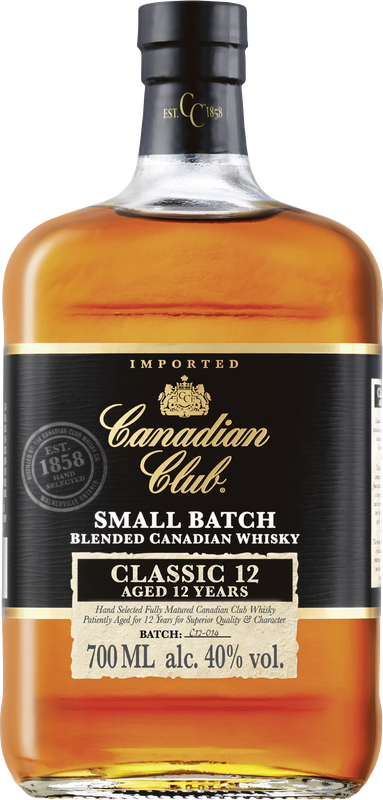 CANADIAN CLUB 12 years Classic Canadian Whisky