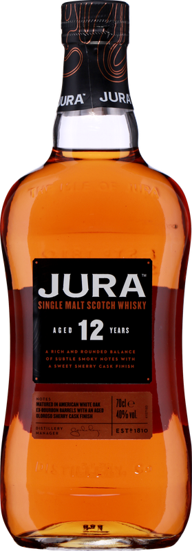 JURA 12 Years Single Malt Scotch Whiskey im Geschenkkarton