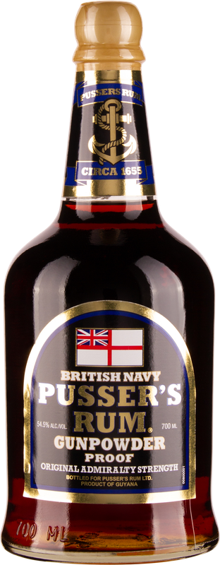 PUSSER'S Black Label Gunpowder Proof Rum 54,5%