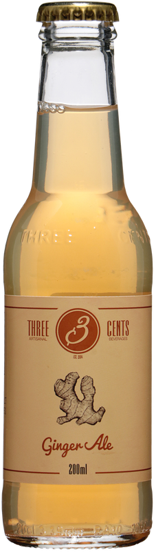 THREE CENTS Ginger Ale